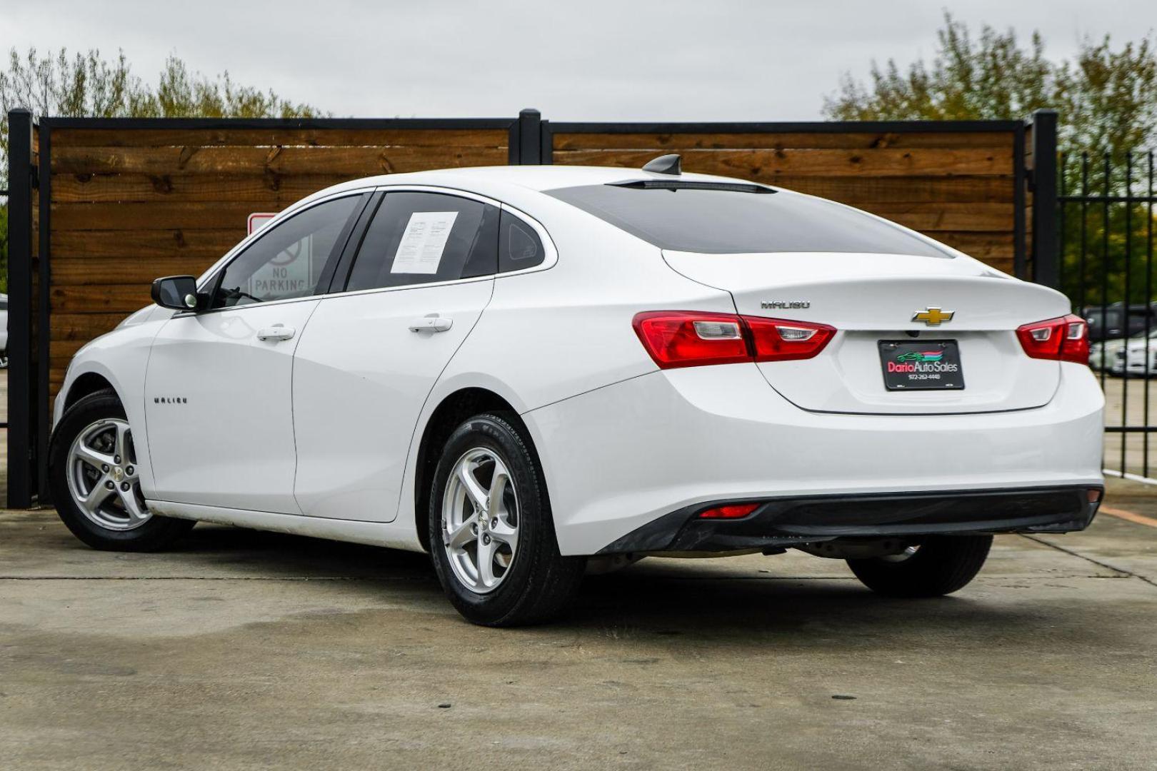 2017 WHITE Chevrolet Malibu LS (1G1ZB5ST7HF) with an 1.5L L4 DOHC 16V engine, 6-Speed Automatic transmission, located at 2401 E Main St., Grand Prairie, TX, 75050, (972) 262-4440, 32.748981, -96.969643 - Photo#7