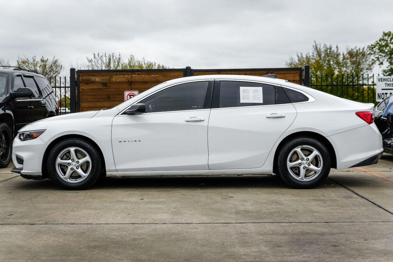 2017 WHITE Chevrolet Malibu LS (1G1ZB5ST7HF) with an 1.5L L4 DOHC 16V engine, 6-Speed Automatic transmission, located at 2401 E Main St., Grand Prairie, TX, 75050, (972) 262-4440, 32.748981, -96.969643 - Photo#8