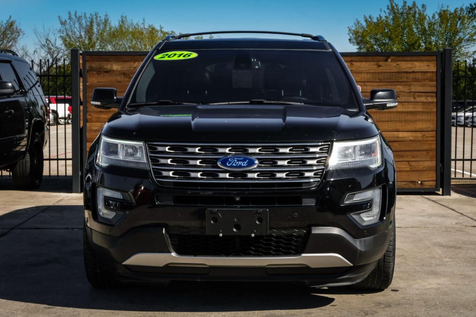 2016 BLACK Ford Explorer Limited FWD (1FM5K7FH8GG) with an 2.3L L4 DOHC 16V engine, 6-Speed Automatic transmission, located at 2401 E Main St., Grand Prairie, TX, 75050, (972) 262-4440, 32.748981, -96.969643 - Photo#2