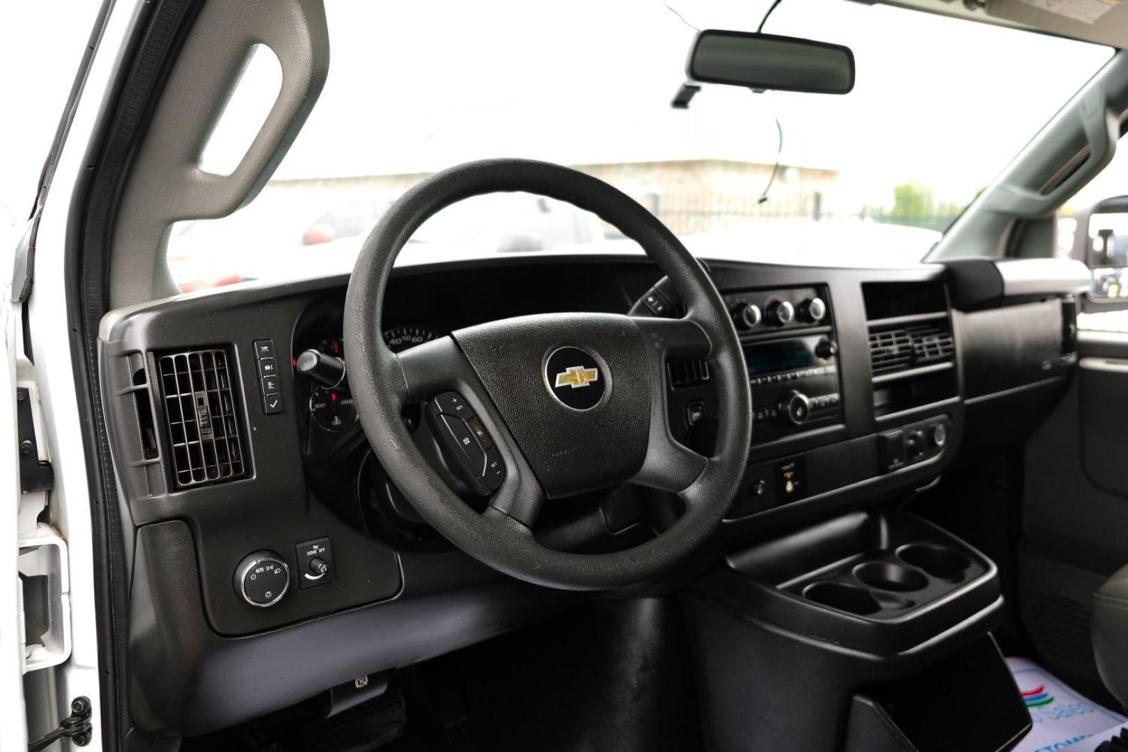 2017 WHITE Chevrolet Express 2500 Cargo (1GCWGAFF9H1) with an 4.8L V8 FFV engine, 6-Speed Automatic transmission, located at 2401 E Main St., Grand Prairie, TX, 75050, (972) 262-4440, 32.748981, -96.969643 - Photo#12