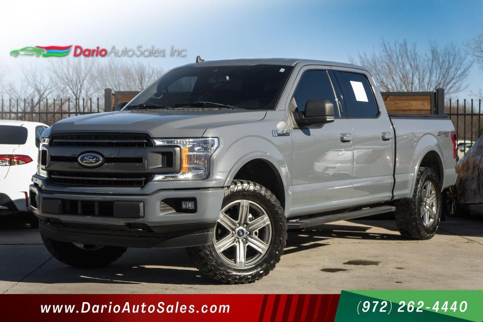 2019 Gray Ford F-150 XLT SuperCrew 6.5-ft. Bed 4WD (1FTFW1E43KK) with an 3.5L V6 DOHC 24V engine, 6-Speed Automatic transmission, located at 2401 E Main St., Grand Prairie, TX, 75050, (972) 262-4440, 32.748981, -96.969643 - Photo#0