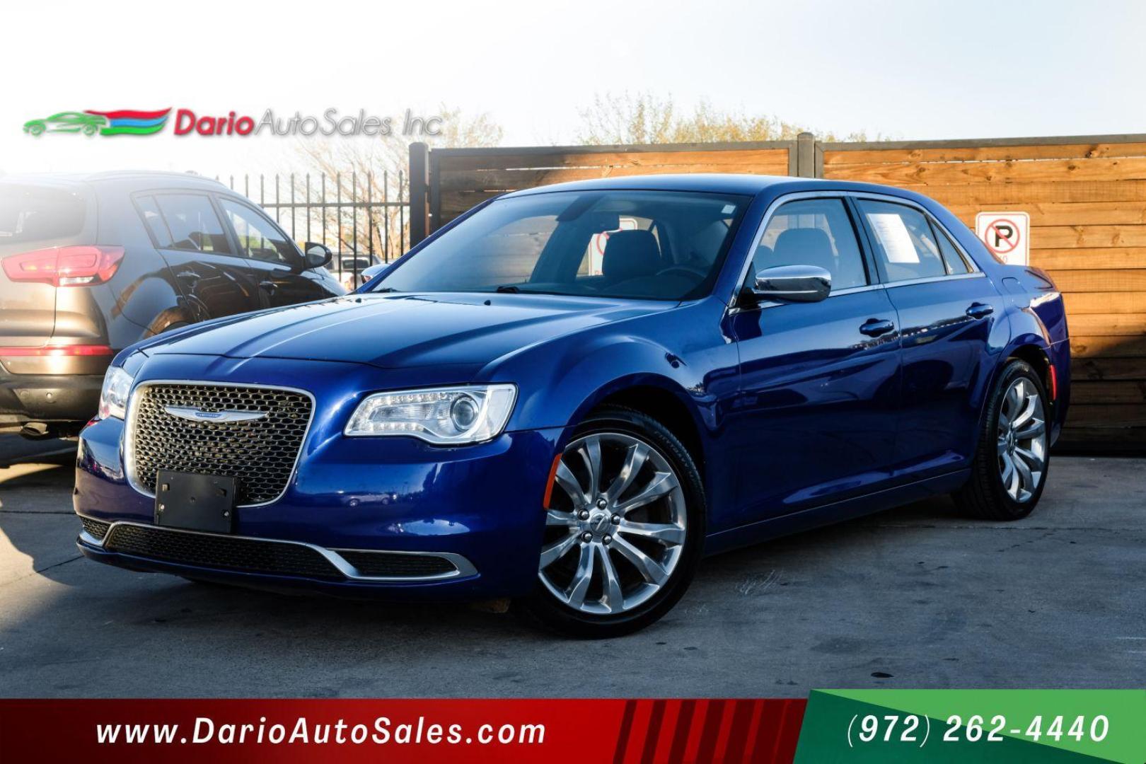 2019 BLUE Chrysler 300 Touring (2C3CCAAG0KH) with an 3.6L V6 SOHC 24V engine, 8-Speed Automatic transmission, located at 2401 E Main St., Grand Prairie, TX, 75050, (972) 262-4440, 32.748981, -96.969643 - Photo#0