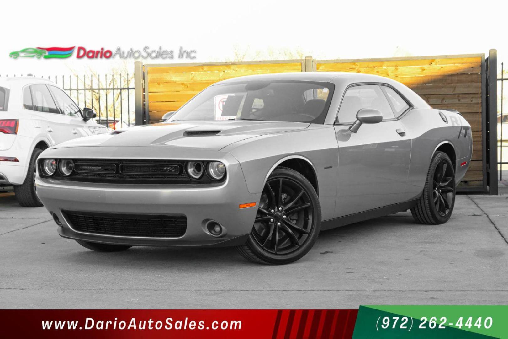 2016 SILVER Dodge Challenger R/T Plus (2C3CDZBT4GH) with an 5.7L V8 OHV 16V engine, located at 2401 E Main St., Grand Prairie, TX, 75050, (972) 262-4440, 32.748981, -96.969643 - Photo#0