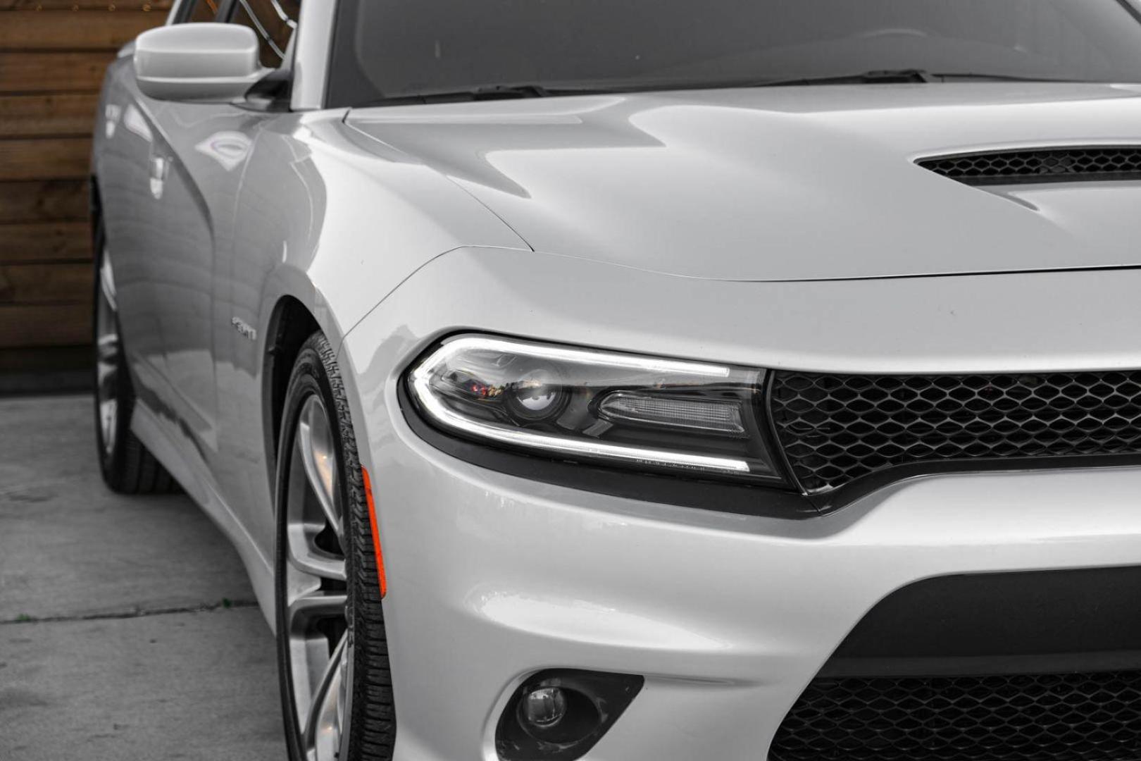 2021 SILVER Dodge Charger R/T (2C3CDXCT4MH) with an 5.7L V8 OHV 16V engine, 8-Speed Automatic transmission, located at 2401 E Main St., Grand Prairie, TX, 75050, (972) 262-4440, 32.748981, -96.969643 - Photo#40