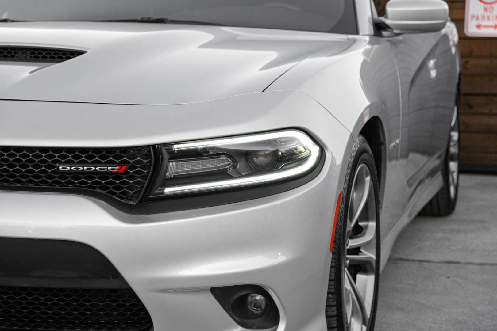 2021 SILVER Dodge Charger R/T (2C3CDXCT4MH) with an 5.7L V8 OHV 16V engine, 8-Speed Automatic transmission, located at 2401 E Main St., Grand Prairie, TX, 75050, (972) 262-4440, 32.748981, -96.969643 - Photo#41