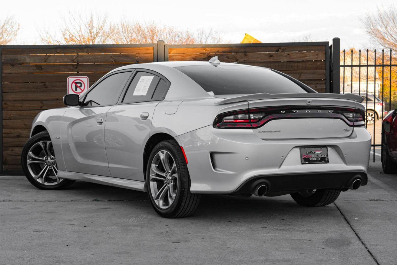 2021 SILVER Dodge Charger R/T (2C3CDXCT4MH) with an 5.7L V8 OHV 16V engine, 8-Speed Automatic transmission, located at 2401 E Main St., Grand Prairie, TX, 75050, (972) 262-4440, 32.748981, -96.969643 - Photo#7