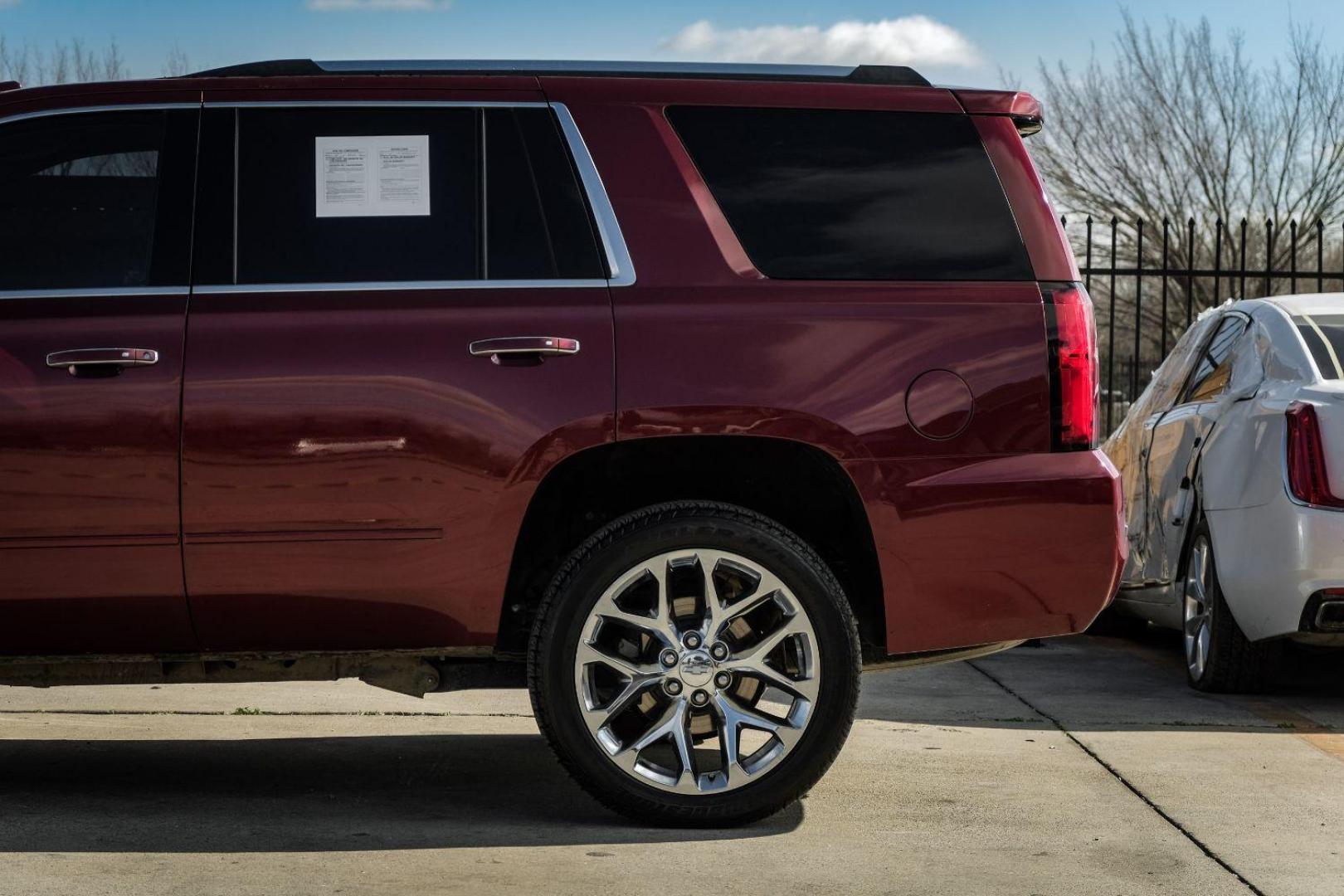 2019 RED Chevrolet Tahoe Premier 2WD (1GNSCCKC8KR) with an 5.3L V8 OHV 16V engine, 6-Speed Automatic transmission, located at 2401 E Main St., Grand Prairie, TX, 75050, (972) 262-4440, 32.748981, -96.969643 - Photo#10