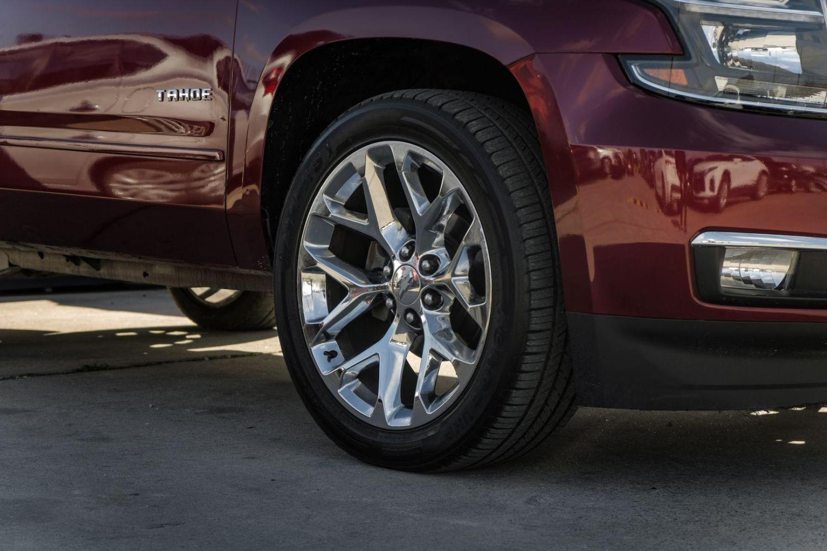 2019 RED Chevrolet Tahoe Premier 2WD (1GNSCCKC8KR) with an 5.3L V8 OHV 16V engine, 6-Speed Automatic transmission, located at 2401 E Main St., Grand Prairie, TX, 75050, (972) 262-4440, 32.748981, -96.969643 - Photo#54