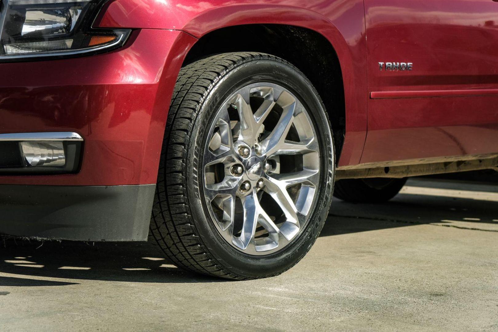 2019 RED Chevrolet Tahoe Premier 2WD (1GNSCCKC8KR) with an 5.3L V8 OHV 16V engine, 6-Speed Automatic transmission, located at 2401 E Main St., Grand Prairie, TX, 75050, (972) 262-4440, 32.748981, -96.969643 - Photo#56