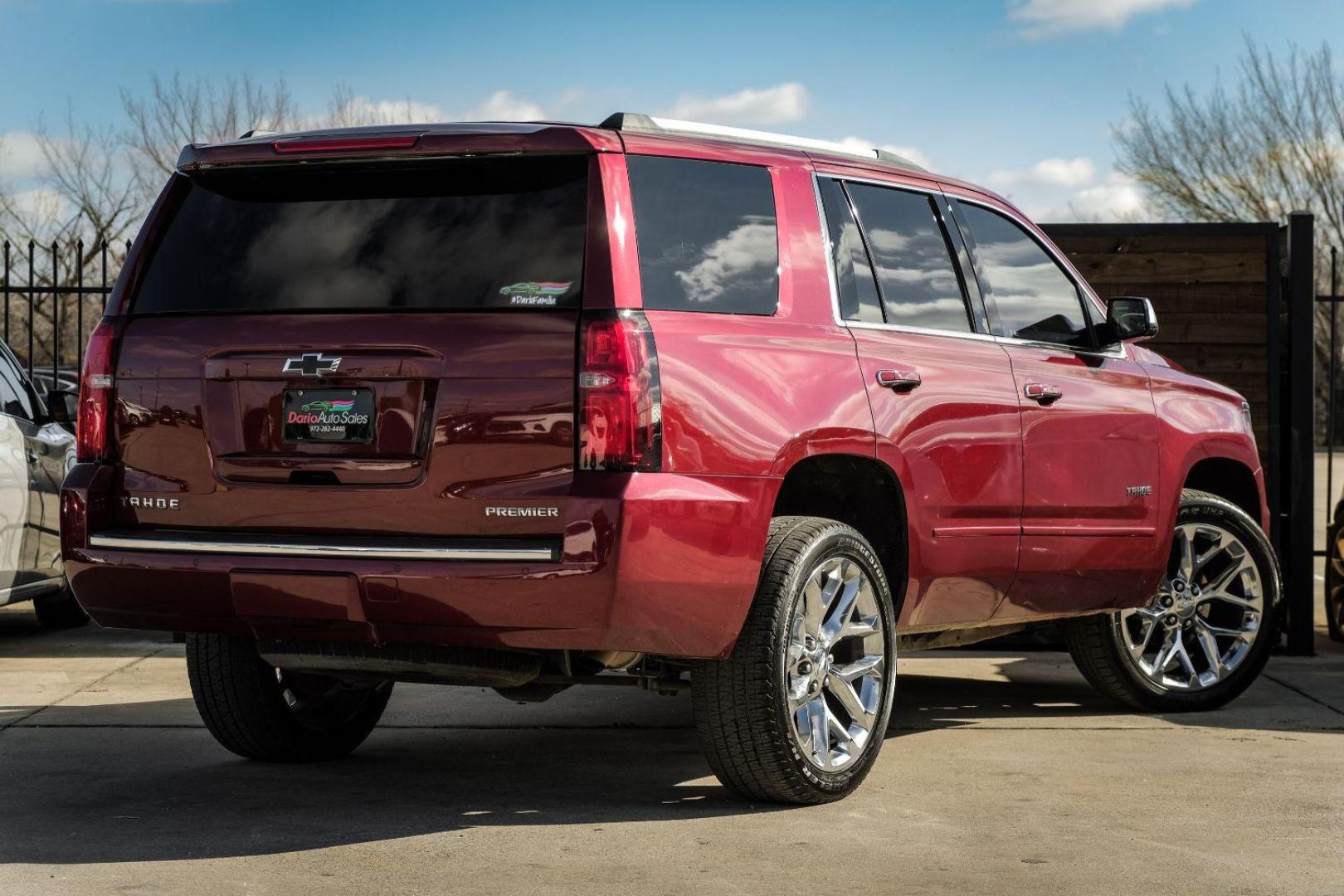 2019 RED Chevrolet Tahoe Premier 2WD (1GNSCCKC8KR) with an 5.3L V8 OHV 16V engine, 6-Speed Automatic transmission, located at 2401 E Main St., Grand Prairie, TX, 75050, (972) 262-4440, 32.748981, -96.969643 - Photo#5