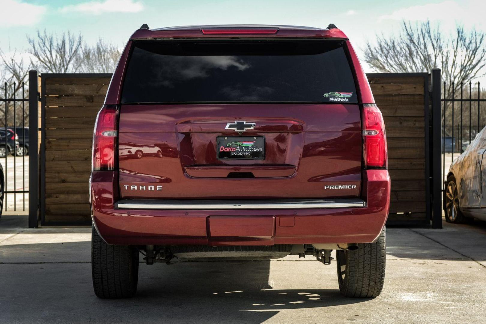 2019 RED Chevrolet Tahoe Premier 2WD (1GNSCCKC8KR) with an 5.3L V8 OHV 16V engine, 6-Speed Automatic transmission, located at 2401 E Main St., Grand Prairie, TX, 75050, (972) 262-4440, 32.748981, -96.969643 - Photo#6