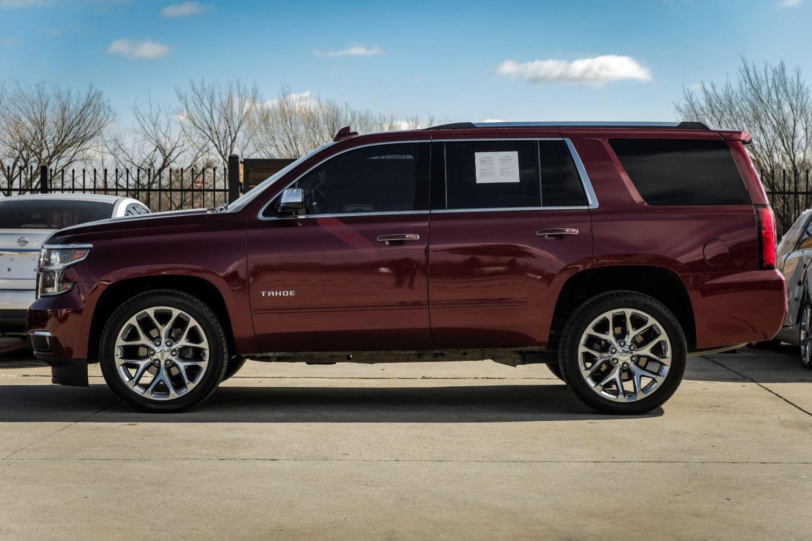 2019 RED Chevrolet Tahoe Premier 2WD (1GNSCCKC8KR) with an 5.3L V8 OHV 16V engine, 6-Speed Automatic transmission, located at 2401 E Main St., Grand Prairie, TX, 75050, (972) 262-4440, 32.748981, -96.969643 - Photo#8