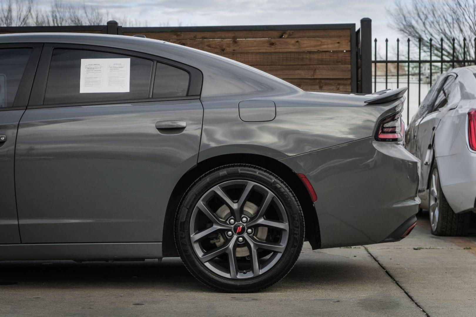 2019 GRAY Dodge Charger SXT (2C3CDXBG4KH) with an 3.6L V6 DOHC 24V engine, 8-Speed Automatic transmission, located at 2401 E Main St., Grand Prairie, TX, 75050, (972) 262-4440, 32.748981, -96.969643 - Photo#11