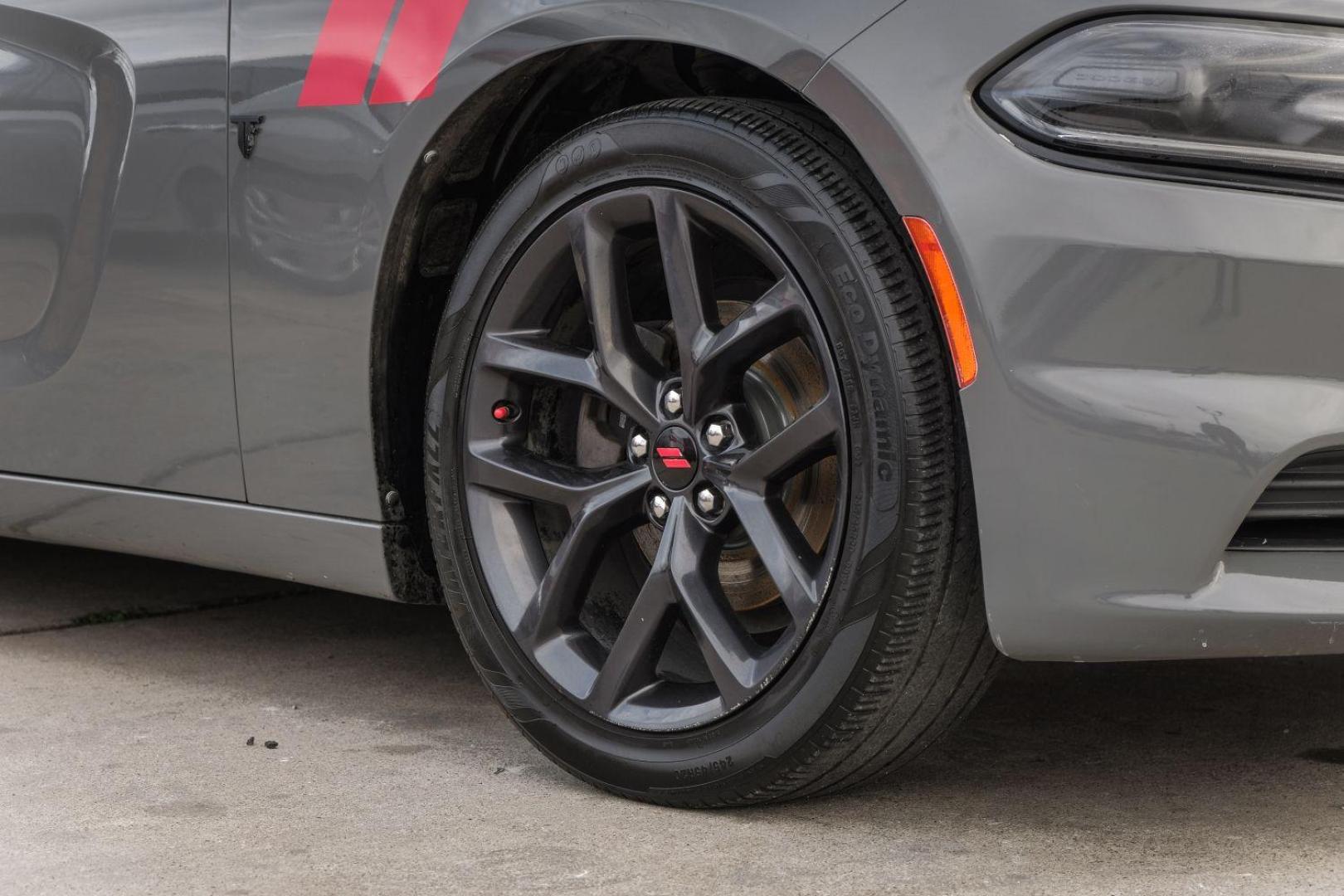 2019 GRAY Dodge Charger SXT (2C3CDXBG4KH) with an 3.6L V6 DOHC 24V engine, 8-Speed Automatic transmission, located at 2401 E Main St., Grand Prairie, TX, 75050, (972) 262-4440, 32.748981, -96.969643 - Photo#50