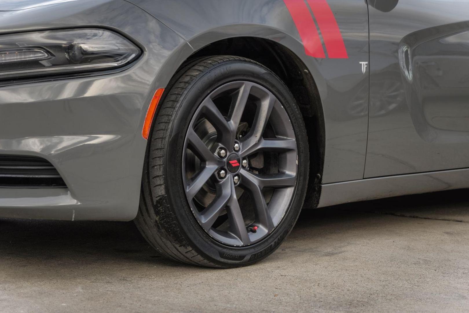 2019 GRAY Dodge Charger SXT (2C3CDXBG4KH) with an 3.6L V6 DOHC 24V engine, 8-Speed Automatic transmission, located at 2401 E Main St., Grand Prairie, TX, 75050, (972) 262-4440, 32.748981, -96.969643 - Photo#51