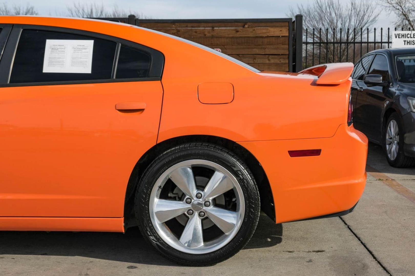 2014 ORANGE Dodge Charger R/T (2C3CDXCTXEH) with an 5.7L V8 OHV 16V engine, 5-Speed Automatic transmission, located at 2401 E Main St., Grand Prairie, TX, 75050, (972) 262-4440, 32.748981, -96.969643 - Photo#10