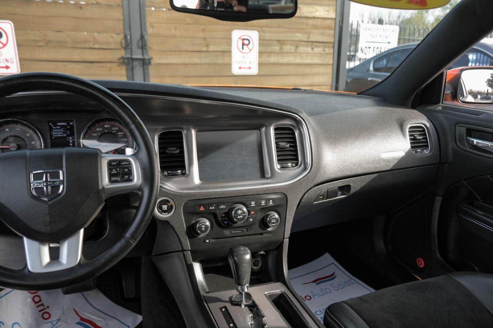 2014 ORANGE Dodge Charger R/T (2C3CDXCTXEH) with an 5.7L V8 OHV 16V engine, 5-Speed Automatic transmission, located at 2401 E Main St., Grand Prairie, TX, 75050, (972) 262-4440, 32.748981, -96.969643 - Photo#23