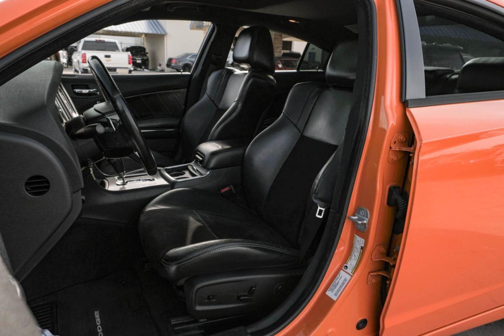 2014 ORANGE Dodge Charger R/T (2C3CDXCTXEH) with an 5.7L V8 OHV 16V engine, 5-Speed Automatic transmission, located at 2401 E Main St., Grand Prairie, TX, 75050, (972) 262-4440, 32.748981, -96.969643 - Photo#29