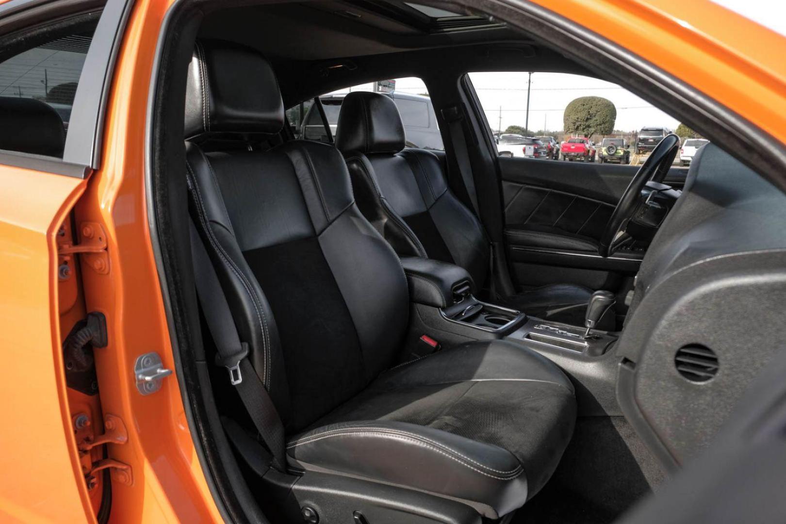 2014 ORANGE Dodge Charger R/T (2C3CDXCTXEH) with an 5.7L V8 OHV 16V engine, 5-Speed Automatic transmission, located at 2401 E Main St., Grand Prairie, TX, 75050, (972) 262-4440, 32.748981, -96.969643 - Photo#31