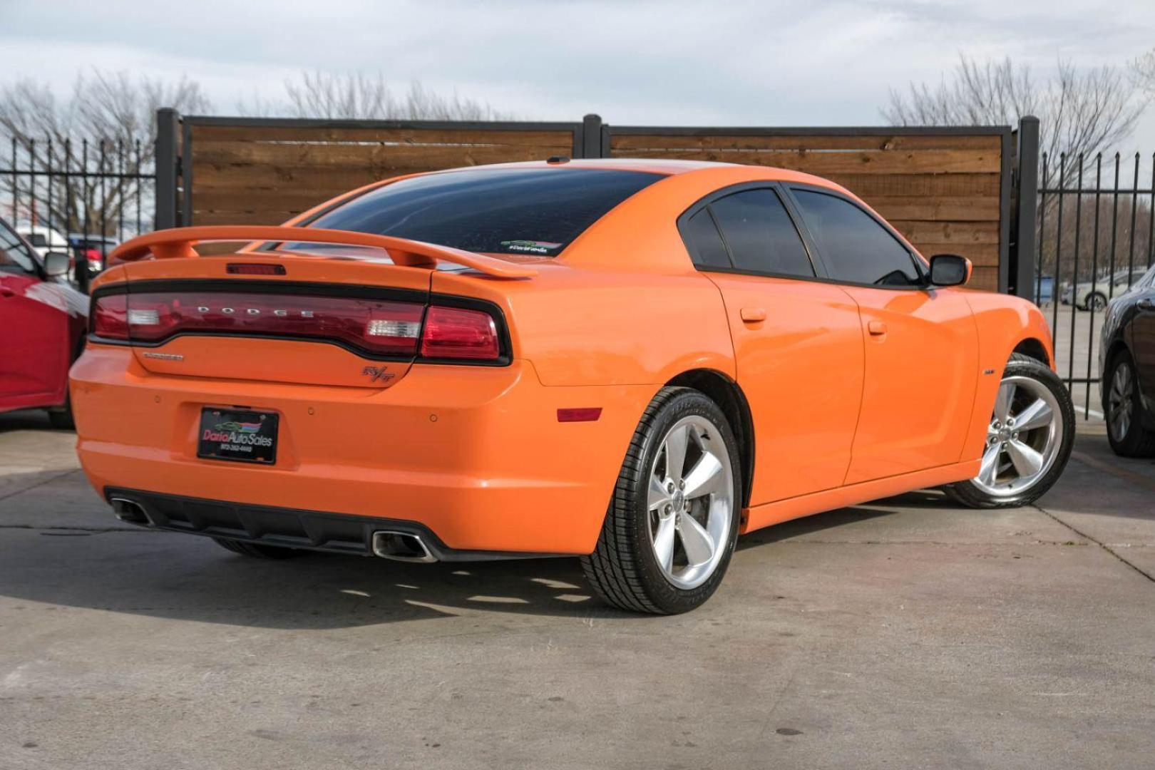 2014 ORANGE Dodge Charger R/T (2C3CDXCTXEH) with an 5.7L V8 OHV 16V engine, 5-Speed Automatic transmission, located at 2401 E Main St., Grand Prairie, TX, 75050, (972) 262-4440, 32.748981, -96.969643 - Photo#5