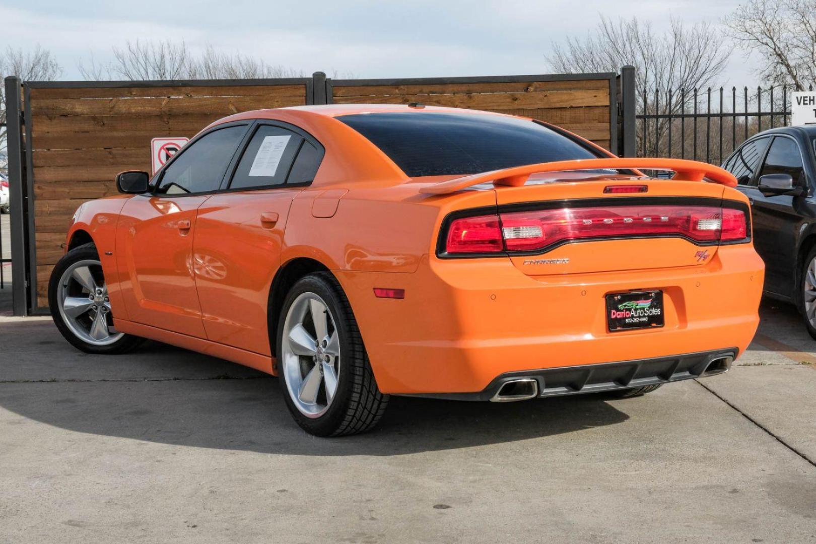 2014 ORANGE Dodge Charger R/T (2C3CDXCTXEH) with an 5.7L V8 OHV 16V engine, 5-Speed Automatic transmission, located at 2401 E Main St., Grand Prairie, TX, 75050, (972) 262-4440, 32.748981, -96.969643 - Photo#7