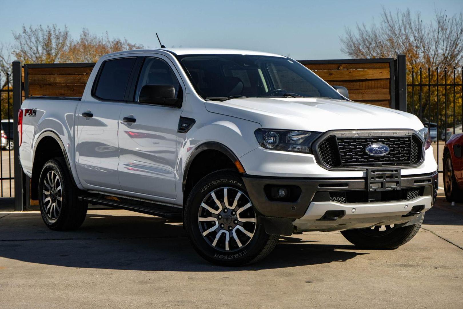 2019 WHITE Ford Ranger XL SuperCrew 4WD (1FTER4FHXKL) with an 2.3L L4 DOHC 16V engine, 10-Speed Automatic transmission, located at 2401 E Main St., Grand Prairie, TX, 75050, (972) 262-4440, 32.748981, -96.969643 - Photo#3