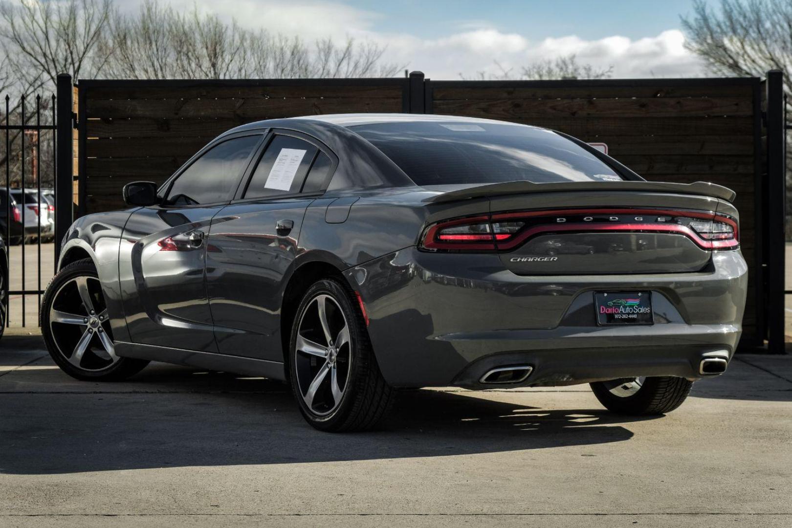 2017 GRAY Dodge Charger SE (2C3CDXBG6HH) with an 3.6L V6 DOHC 24V engine, 8-Speed Automatic transmission, located at 2401 E Main St., Grand Prairie, TX, 75050, (972) 262-4440, 32.748981, -96.969643 - Photo#7