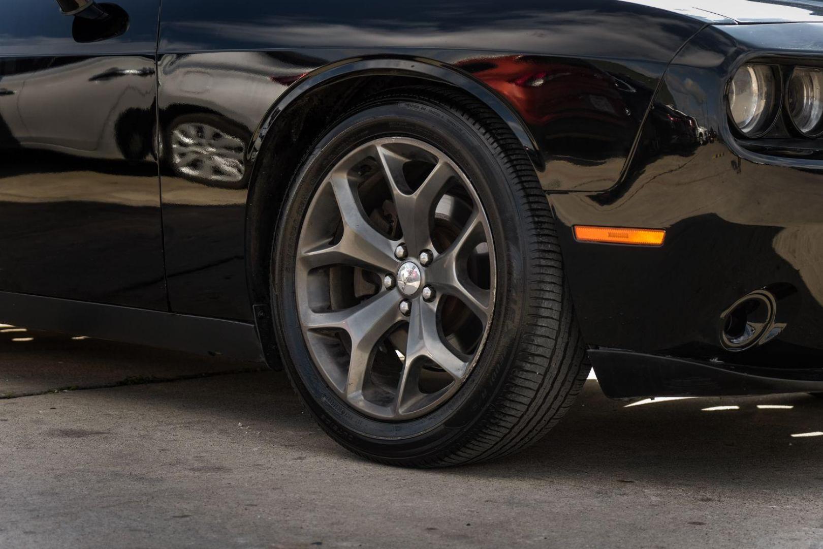 2015 BLACK Dodge Challenger SXT (2C3CDZAG6FH) with an 3.6L V6 DOHC 24V engine, 5-Speed Automatic transmission, located at 2401 E Main St., Grand Prairie, TX, 75050, (972) 262-4440, 32.748981, -96.969643 - Photo#47