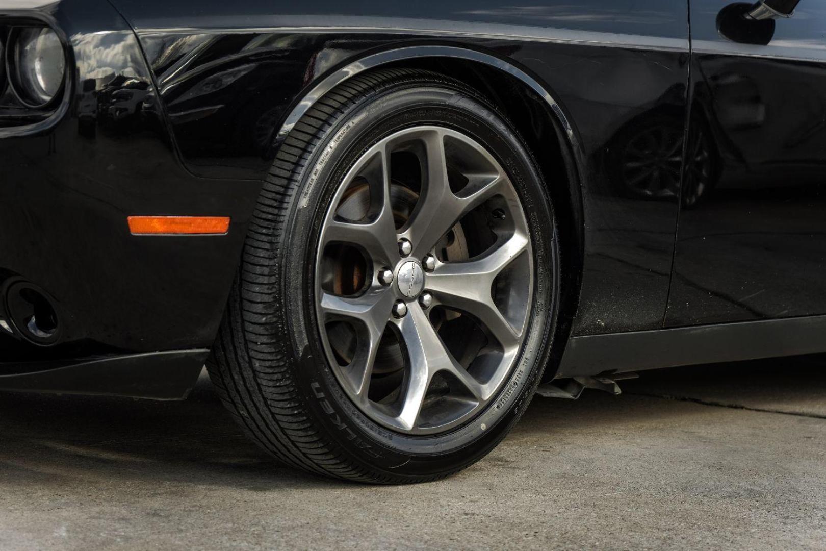 2015 BLACK Dodge Challenger SXT (2C3CDZAG6FH) with an 3.6L V6 DOHC 24V engine, 5-Speed Automatic transmission, located at 2401 E Main St., Grand Prairie, TX, 75050, (972) 262-4440, 32.748981, -96.969643 - Photo#48