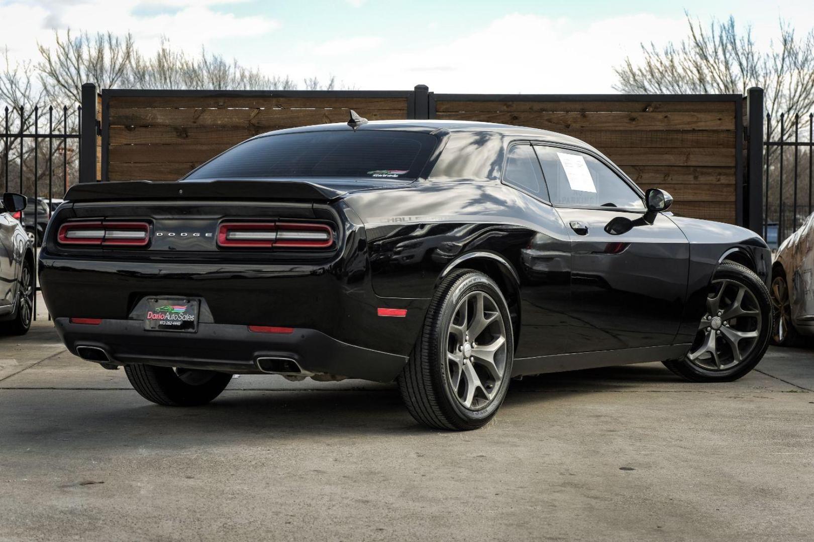 2015 BLACK Dodge Challenger SXT (2C3CDZAG6FH) with an 3.6L V6 DOHC 24V engine, 5-Speed Automatic transmission, located at 2401 E Main St., Grand Prairie, TX, 75050, (972) 262-4440, 32.748981, -96.969643 - Photo#5