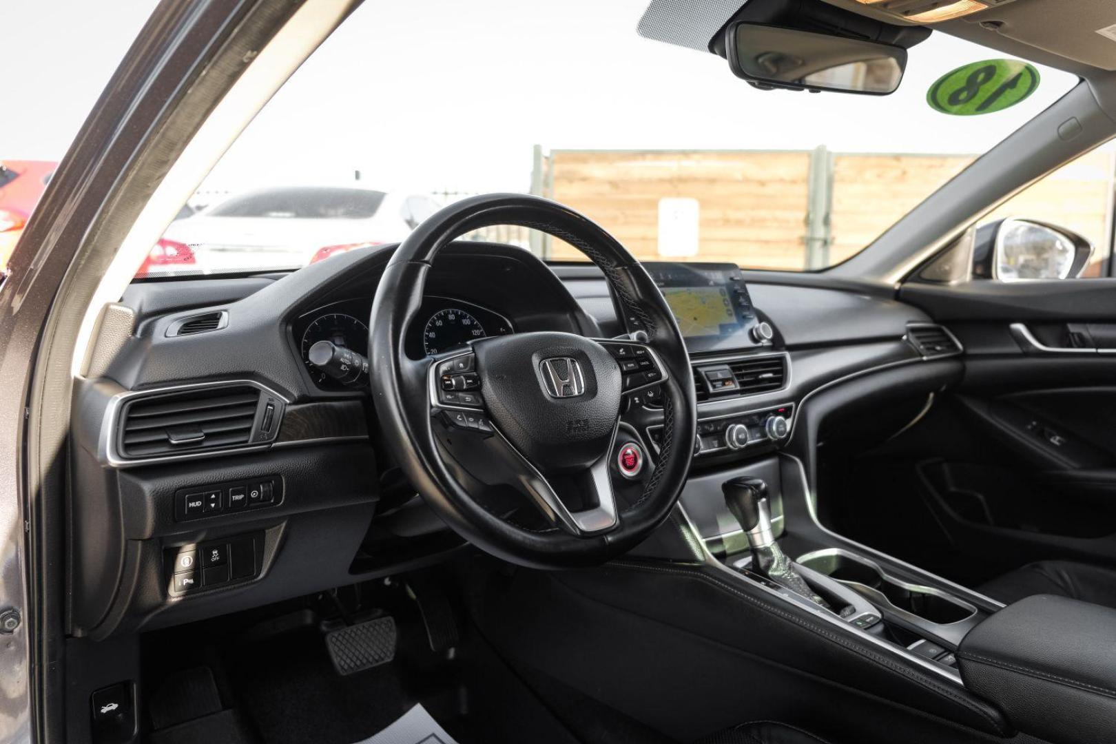 2018 GRAY Honda Accord Touring CVT (1HGCV1F95JA) with an 1.5L L4 DOHC 16V TURBO engine, Continuously Variable Transmission transmission, located at 2401 E Main St., Grand Prairie, TX, 75050, (972) 262-4440, 32.748981, -96.969643 - Photo#14