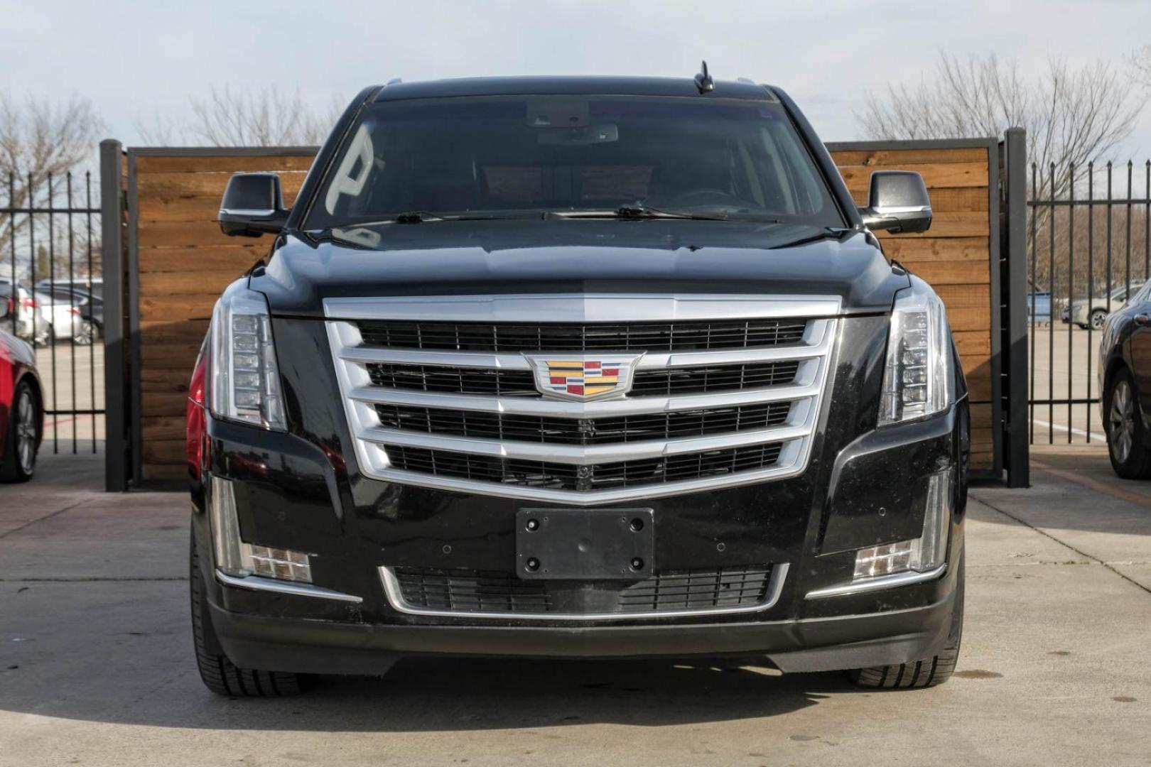 2015 BLACK Cadillac Escalade ESV Premium 4WD (1GYS4TKJ4FR) with an 6.2L V8 OHV 16V FFV engine, 8-Speed Automatic transmission, located at 2401 E Main St., Grand Prairie, TX, 75050, (972) 262-4440, 32.748981, -96.969643 - Photo#2