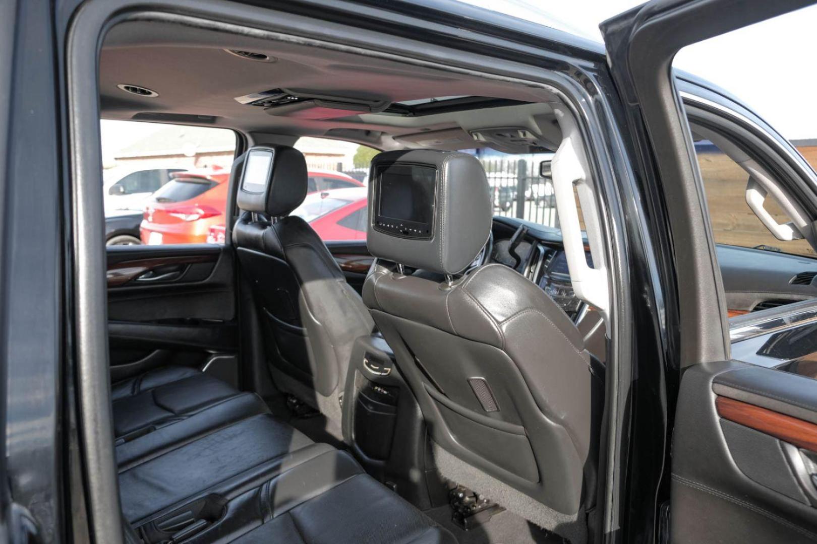 2015 BLACK Cadillac Escalade ESV Premium 4WD (1GYS4TKJ4FR) with an 6.2L V8 OHV 16V FFV engine, 8-Speed Automatic transmission, located at 2401 E Main St., Grand Prairie, TX, 75050, (972) 262-4440, 32.748981, -96.969643 - Photo#34