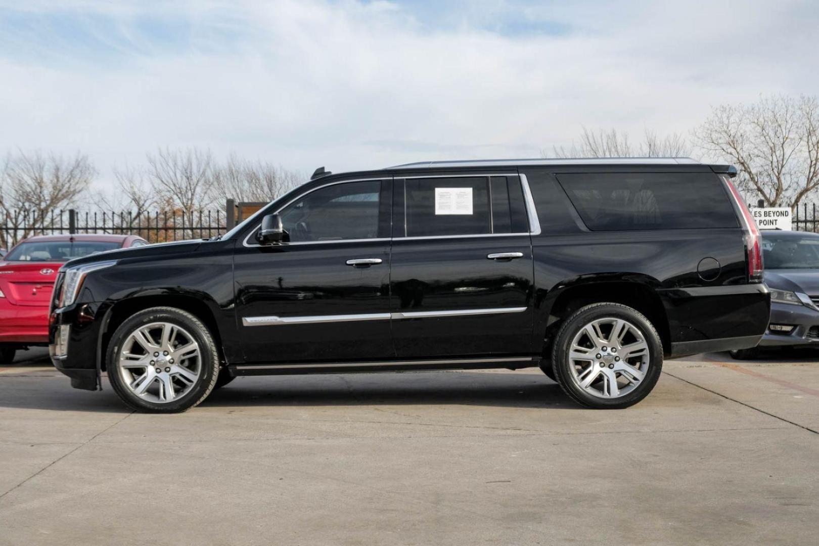 2015 BLACK Cadillac Escalade ESV Premium 4WD (1GYS4TKJ4FR) with an 6.2L V8 OHV 16V FFV engine, 8-Speed Automatic transmission, located at 2401 E Main St., Grand Prairie, TX, 75050, (972) 262-4440, 32.748981, -96.969643 - Photo#7