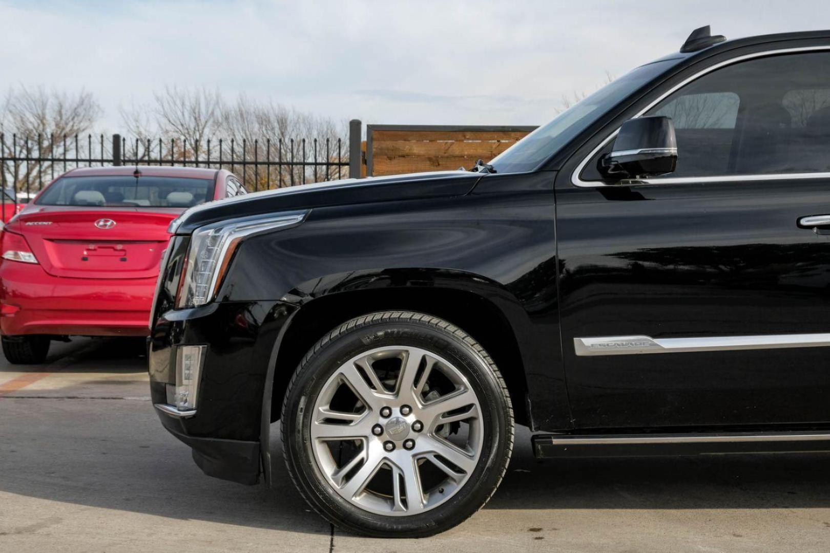 2015 BLACK Cadillac Escalade ESV Premium 4WD (1GYS4TKJ4FR) with an 6.2L V8 OHV 16V FFV engine, 8-Speed Automatic transmission, located at 2401 E Main St., Grand Prairie, TX, 75050, (972) 262-4440, 32.748981, -96.969643 - Photo#8