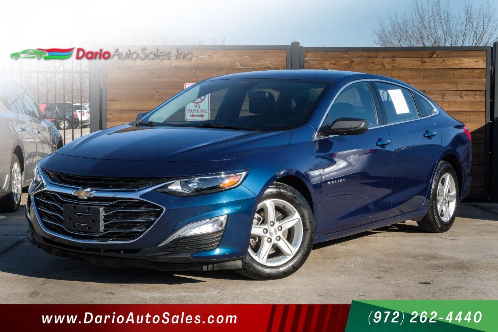 2019 BLUE Chevrolet Malibu 1FL (1G1ZC5ST0KF) with an 1.5L L4 DOHC 16V engine, 6-Speed Automatic transmission, located at 2401 E Main St., Grand Prairie, TX, 75050, (972) 262-4440, 32.748981, -96.969643 - Photo#0