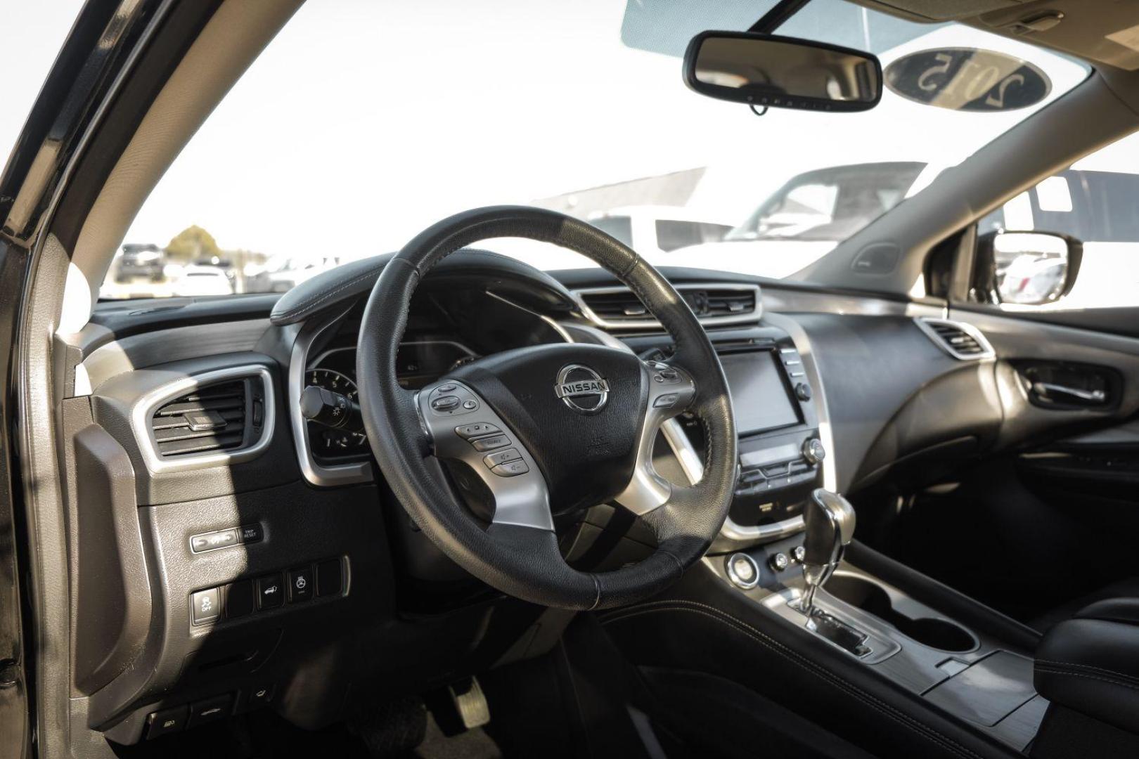 2015 BLACK Nissan Murano S (5N1AZ2MG2FN) with an 3.5L V6 DOHC 24V engine, Continuously Variable Transmission transmission, located at 2401 E Main St., Grand Prairie, TX, 75050, (972) 262-4440, 32.748981, -96.969643 - Photo#15