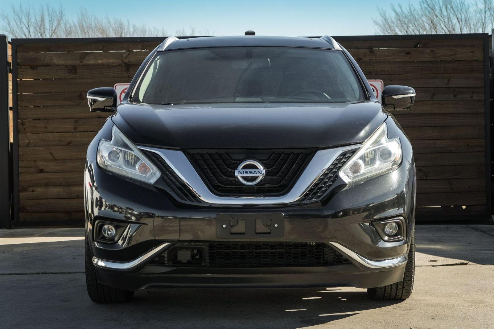 2015 BLACK Nissan Murano S (5N1AZ2MG2FN) with an 3.5L V6 DOHC 24V engine, Continuously Variable Transmission transmission, located at 2401 E Main St., Grand Prairie, TX, 75050, (972) 262-4440, 32.748981, -96.969643 - Photo#2