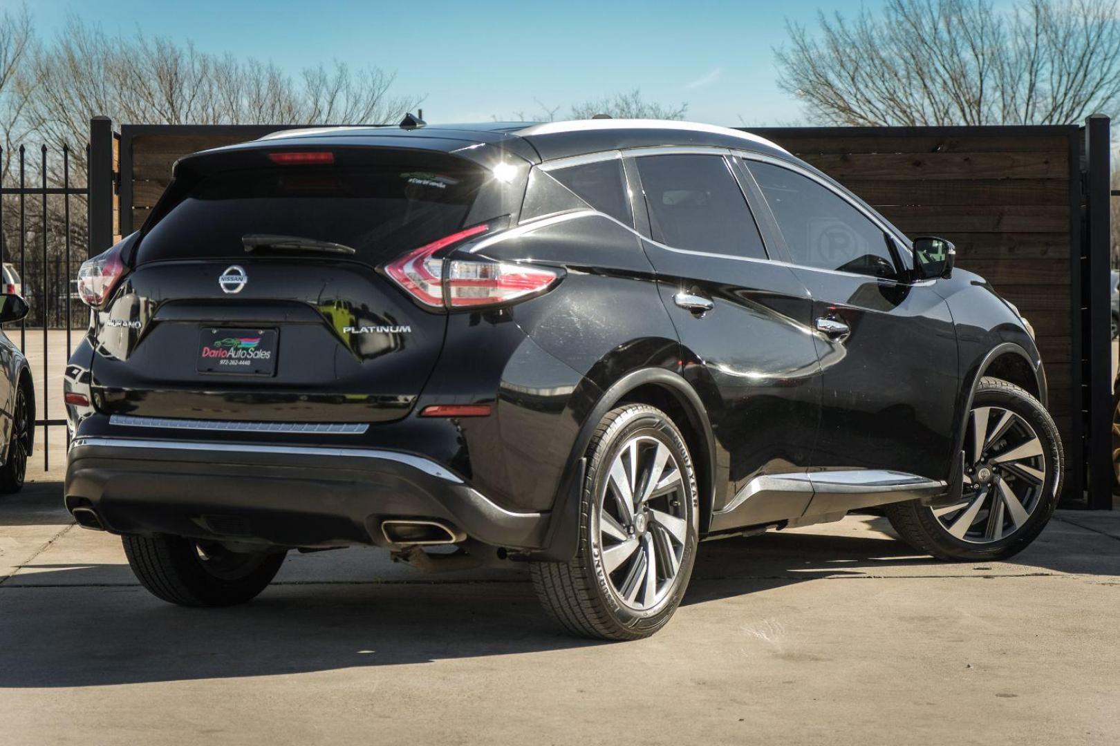 2015 BLACK Nissan Murano S (5N1AZ2MG2FN) with an 3.5L V6 DOHC 24V engine, Continuously Variable Transmission transmission, located at 2401 E Main St., Grand Prairie, TX, 75050, (972) 262-4440, 32.748981, -96.969643 - Photo#5