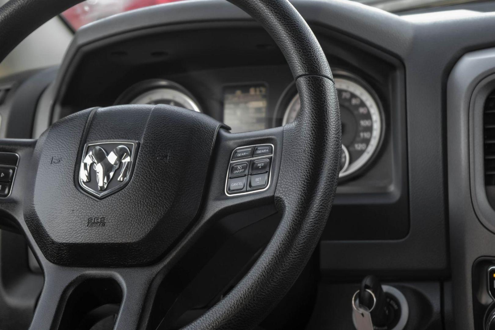 2015 BLACK RAM 1500 Tradesman Crew Cab SWB 4WD (1C6RR7KT3FS) with an 5.7L V8 OHV 16V engine, 8-Speed Automatic transmission, located at 2401 E Main St., Grand Prairie, TX, 75050, (972) 262-4440, 32.748981, -96.969643 - Photo#19