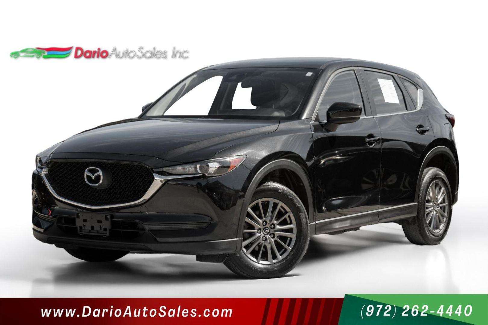 2018 BLACK Mazda CX-5 Sport AWD (JM3KFBBM5J0) with an 2.5L L4 DOHC 16V engine, 6-Speed Automatic transmission, located at 2401 E Main St., Grand Prairie, TX, 75050, (972) 262-4440, 32.748981, -96.969643 - Photo#0