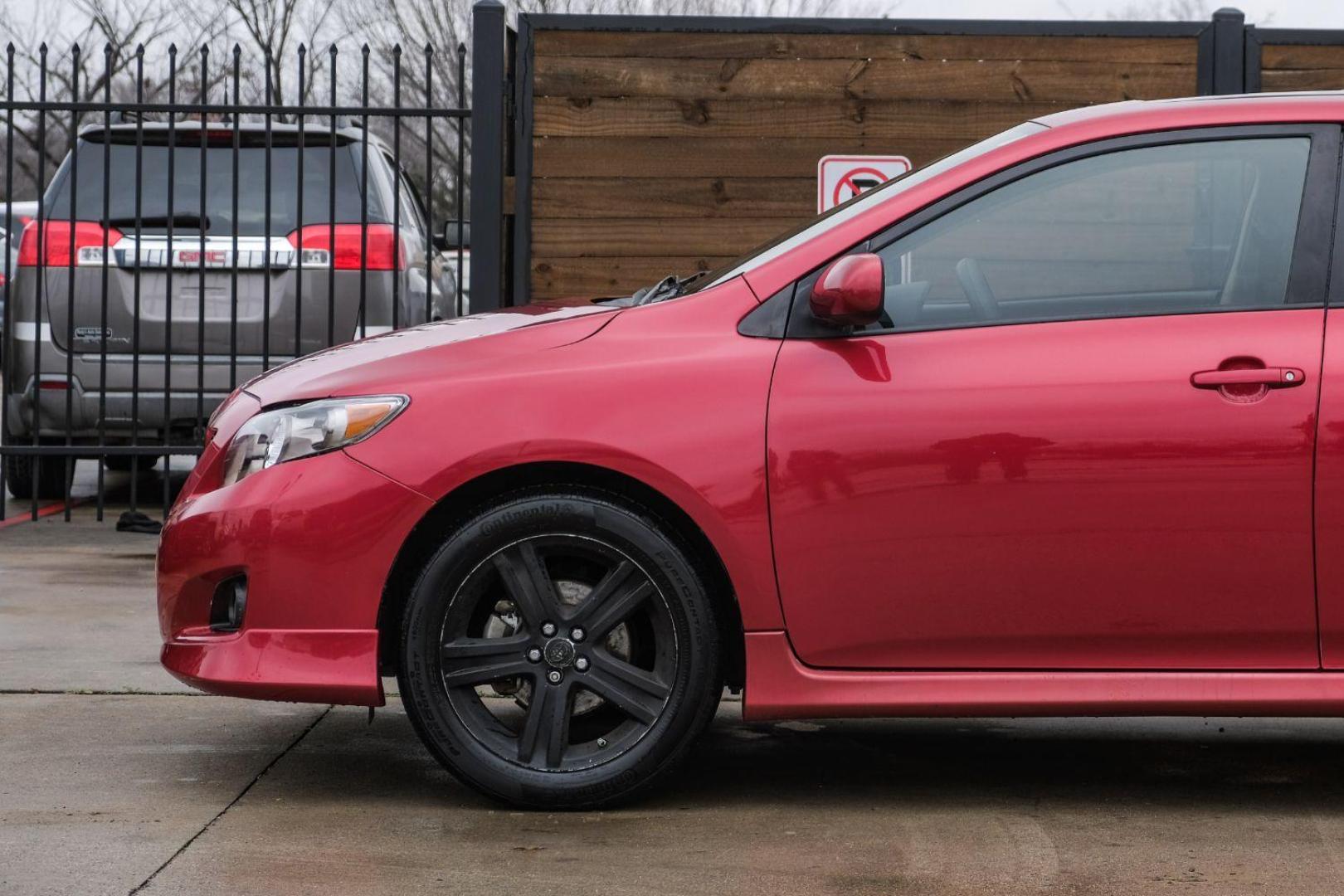 2009 Red Toyota Corolla XRS 5-Speed AT (1NXBE40E79Z) with an 1.8L L4 DOHC 16V engine, 5-Speed Automatic transmission, located at 2401 E Main St., Grand Prairie, TX, 75050, (972) 262-4440, 32.748981, -96.969643 - Photo#9