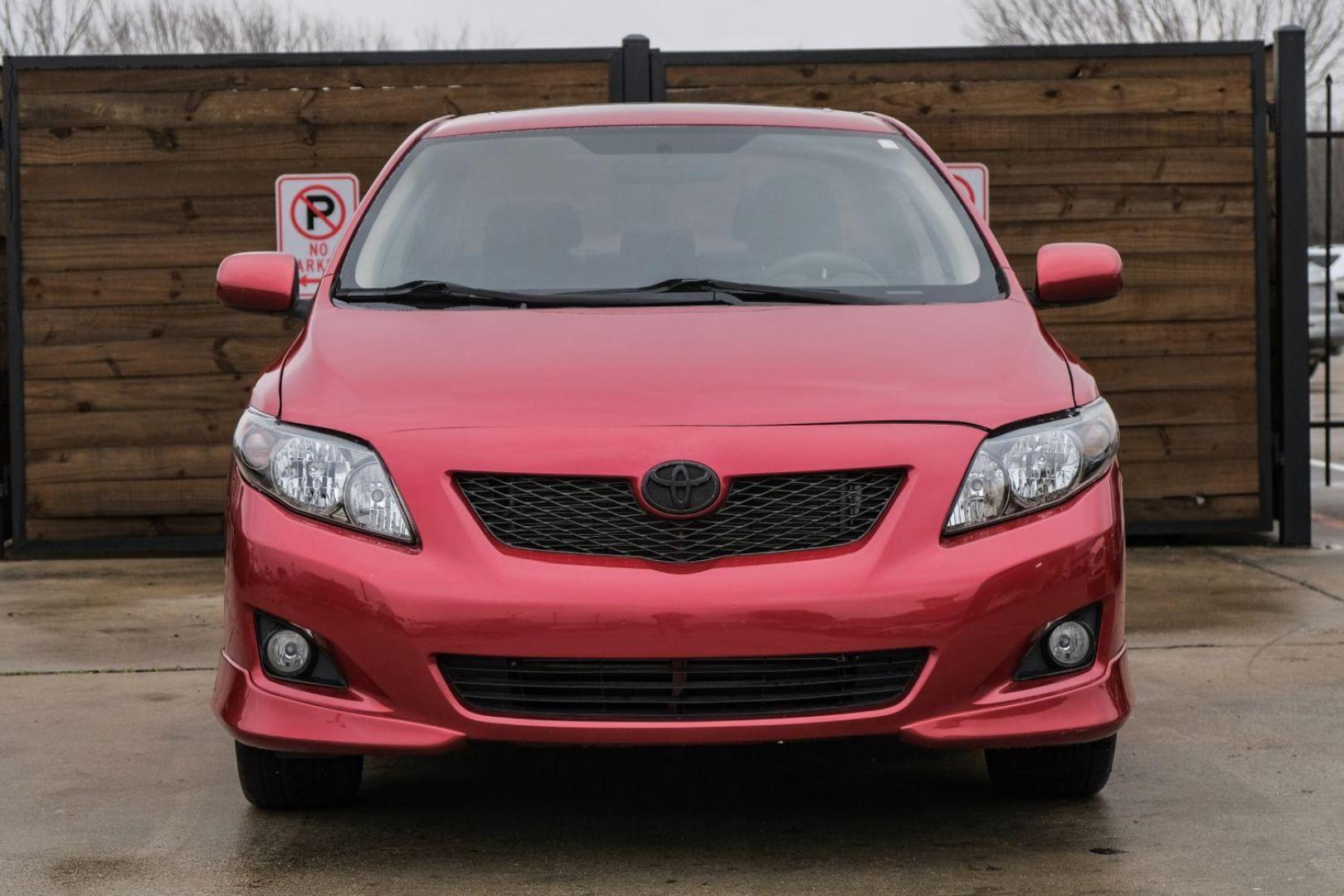 2009 Red Toyota Corolla XRS 5-Speed AT (1NXBE40E79Z) with an 1.8L L4 DOHC 16V engine, 5-Speed Automatic transmission, located at 2401 E Main St., Grand Prairie, TX, 75050, (972) 262-4440, 32.748981, -96.969643 - Photo#2