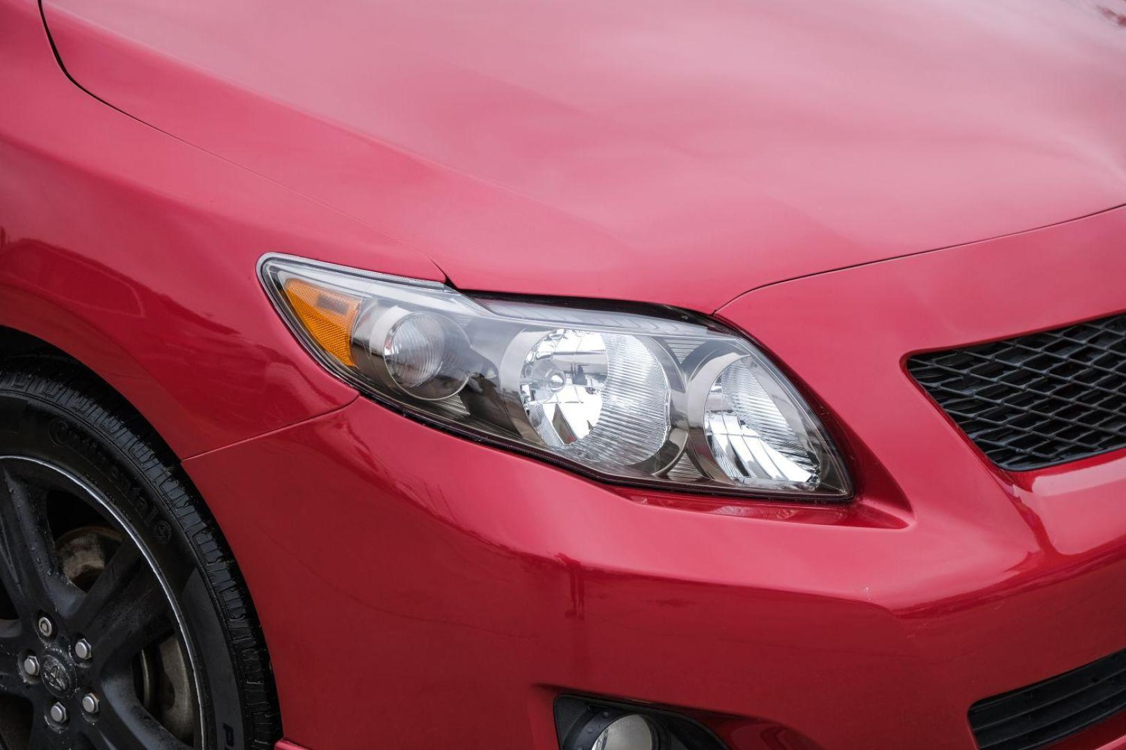 2009 Red Toyota Corolla XRS 5-Speed AT (1NXBE40E79Z) with an 1.8L L4 DOHC 16V engine, 5-Speed Automatic transmission, located at 2401 E Main St., Grand Prairie, TX, 75050, (972) 262-4440, 32.748981, -96.969643 - Photo#38