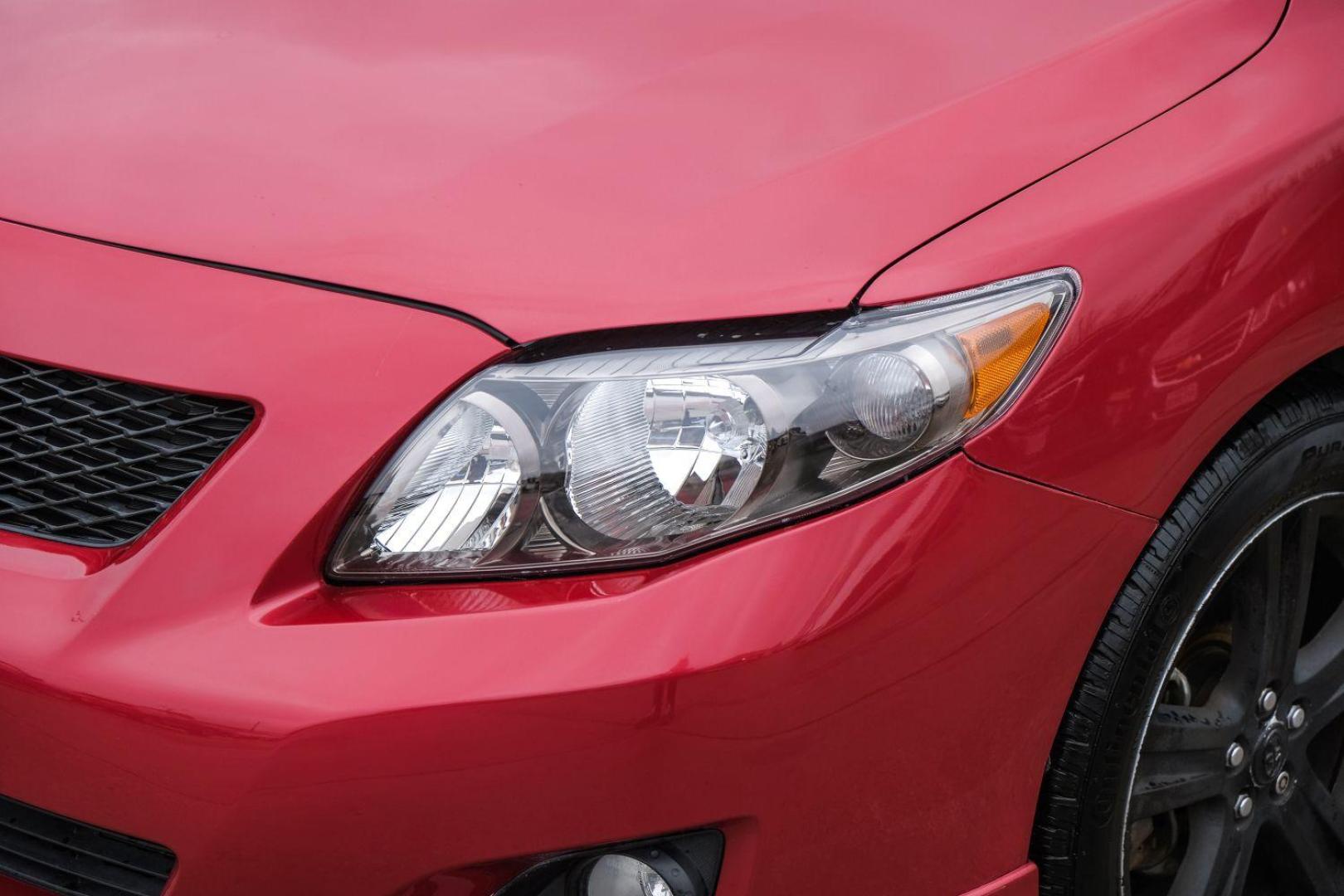 2009 Red Toyota Corolla XRS 5-Speed AT (1NXBE40E79Z) with an 1.8L L4 DOHC 16V engine, 5-Speed Automatic transmission, located at 2401 E Main St., Grand Prairie, TX, 75050, (972) 262-4440, 32.748981, -96.969643 - Photo#39