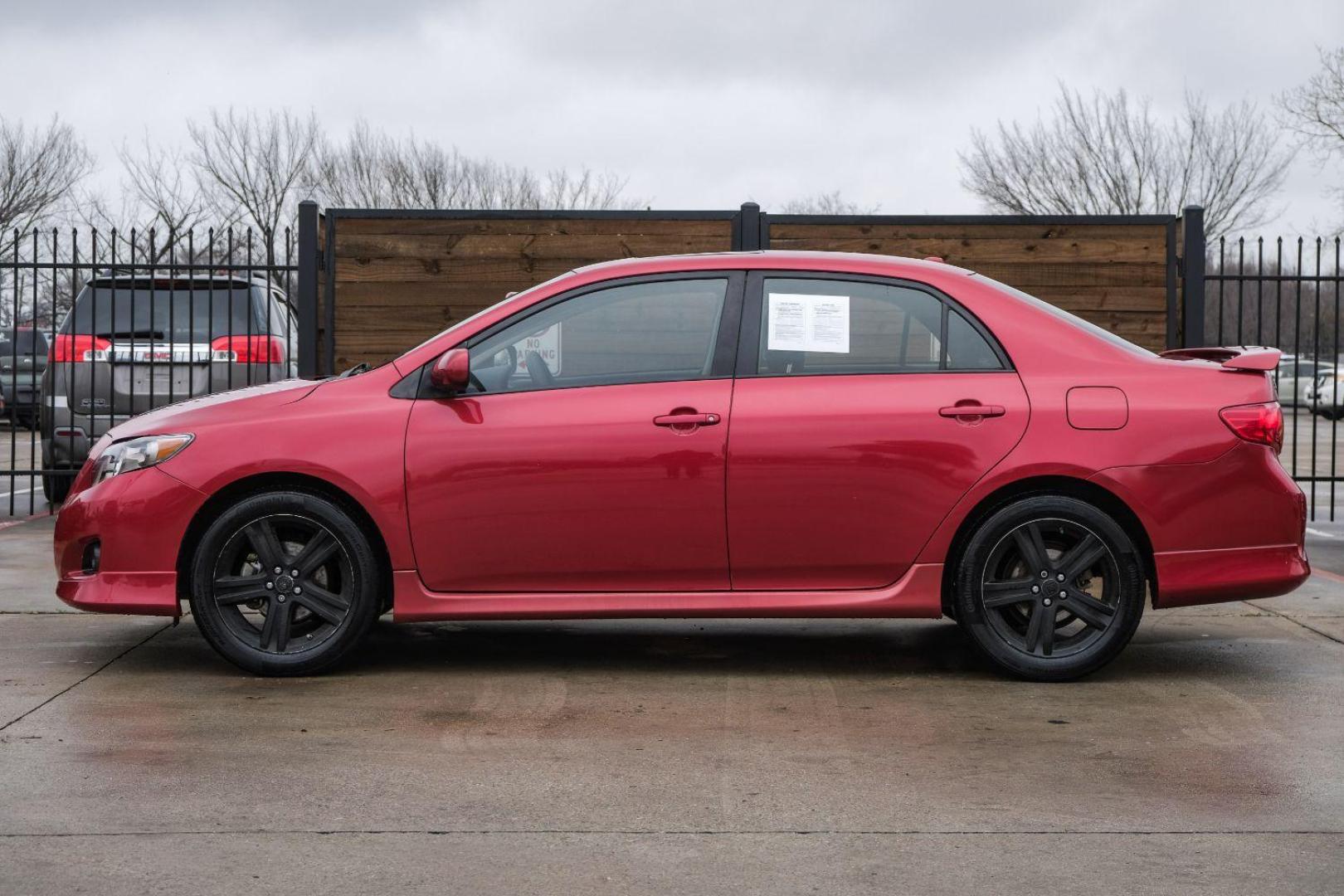 2009 Red Toyota Corolla XRS 5-Speed AT (1NXBE40E79Z) with an 1.8L L4 DOHC 16V engine, 5-Speed Automatic transmission, located at 2401 E Main St., Grand Prairie, TX, 75050, (972) 262-4440, 32.748981, -96.969643 - Photo#8