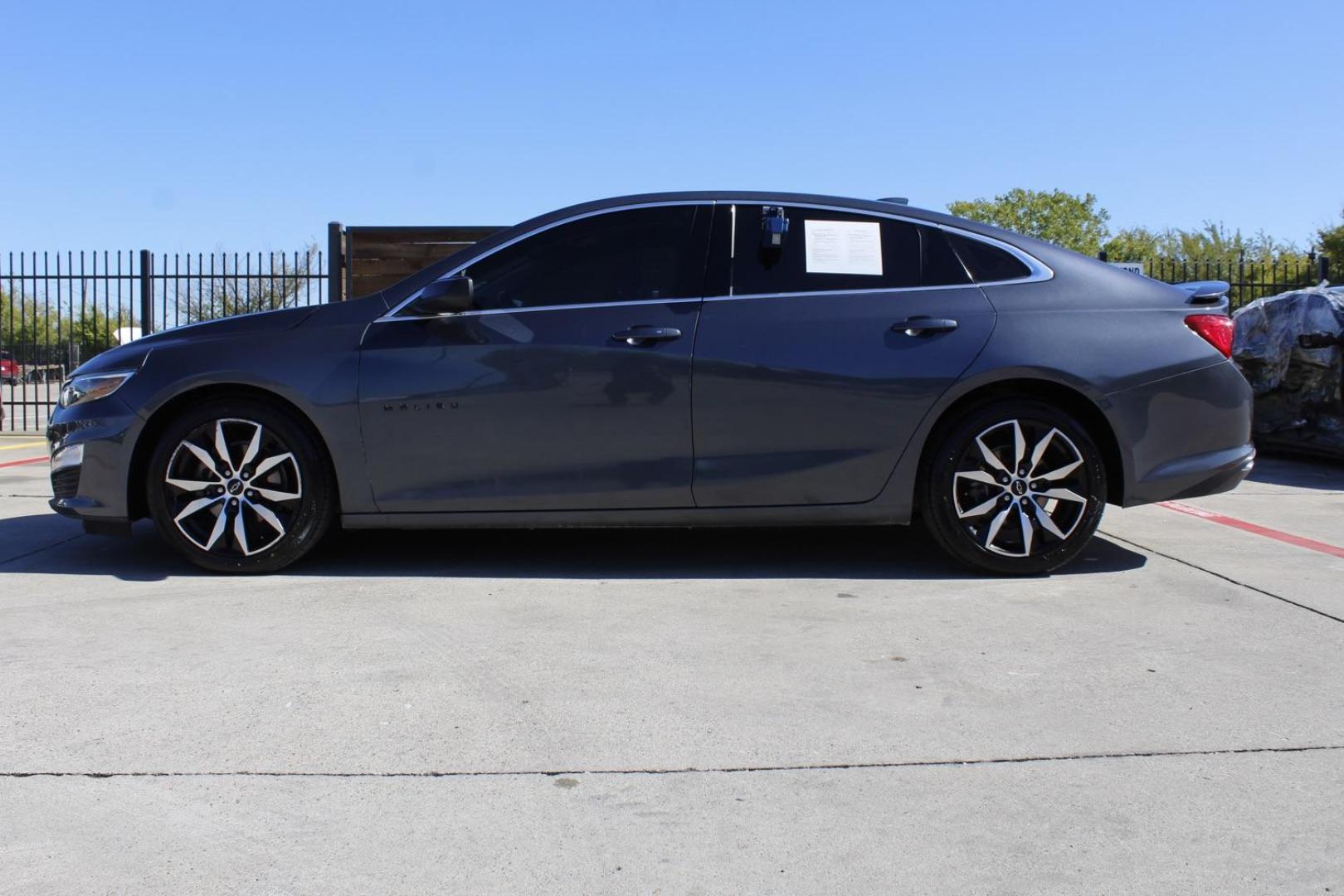 2021 GRAY Chevrolet Malibu RS (1G1ZG5ST8MF) with an 1.5L L4 DOHC 16V engine, 6-Speed Automatic transmission, located at 2401 E Main St., Grand Prairie, TX, 75050, (972) 262-4440, 32.748981, -96.969643 - Photo#2