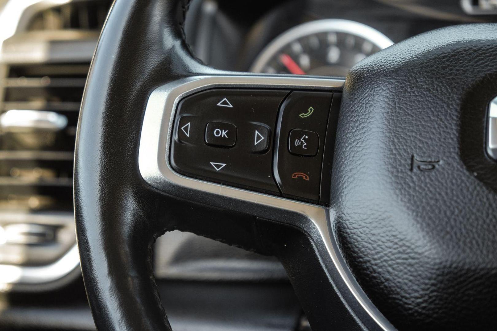 2019 WHITE RAM 1500 Laramie Crew Cab SWB 4WD (1C6SRFJT0KN) with an 5.7L V8 OHV 16V engine, 8-Speed Automatic transmission, located at 2401 E Main St., Grand Prairie, TX, 75050, (972) 262-4440, 32.748981, -96.969643 - Photo#14