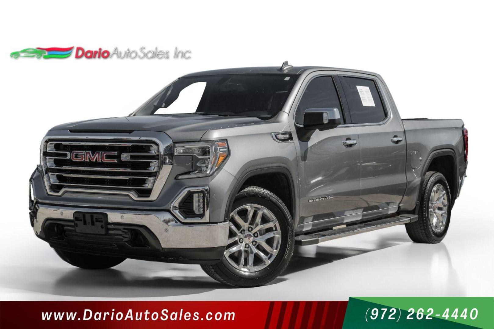 2020 GRAY GMC Sierra 1500 SLT Crew Cab Short Box 2WD (3GTP8DEDXLG) with an 5.3L V8 OHV 16V engine, 6-Speed Automatic transmission, located at 2401 E Main St., Grand Prairie, TX, 75050, (972) 262-4440, 32.748981, -96.969643 - Photo#0