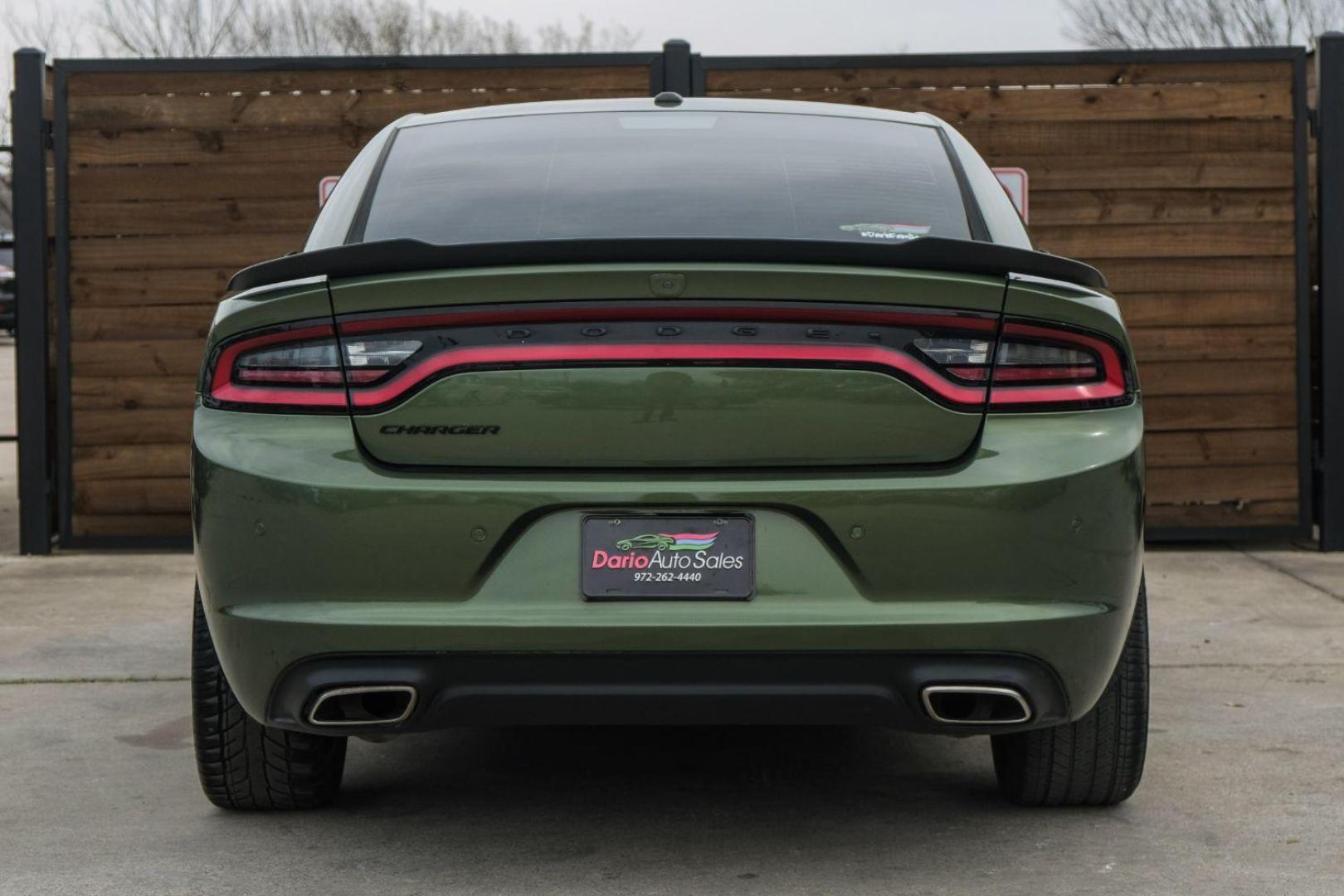 2020 GREEN Dodge Charger SXT (2C3CDXBG3LH) with an 3.6L V6 DOHC 24V engine, 8-Speed Automatic transmission, located at 2401 E Main St., Grand Prairie, TX, 75050, (972) 262-4440, 32.748981, -96.969643 - Photo#13